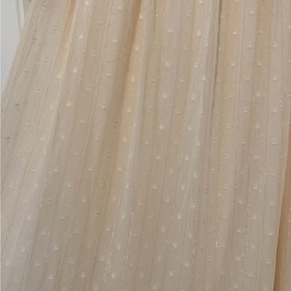 NWOT! The Post Cream Smocked Dress - Picture 2 of 4